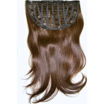 Příčesek Easy Clip 50cm - lidské vlasy REMY - tmavě hnědá