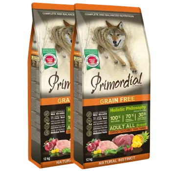 Krmivo pro psa Primordial GF Adult Deer & Turkey 2x12 kg
