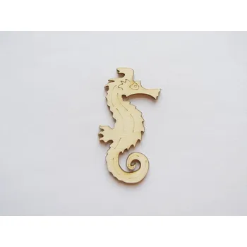 Vánoce Dřevěný výřez mořský koník č.1