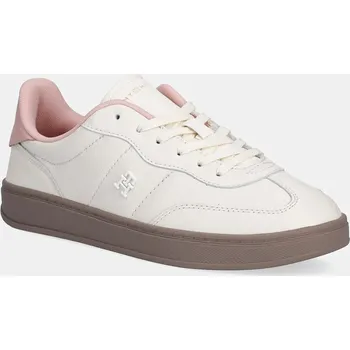 Pánská obuv Kožené tenisky Tommy Hilfiger TH PREMIUM HERITAGE SNEAKER FW0FW08755 béžová 01X, EUR 36