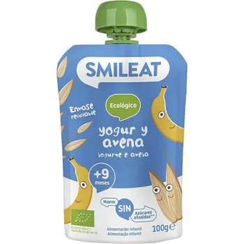 Smileat kapsička řecký jogurt, banán a oves 9M+, BIO, 100 g