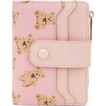 Peněženka Baellerry dívčí malá peněženka s medvídkem Růžová