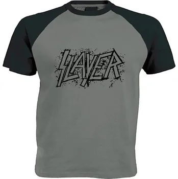 Pánské tričko šedo černé triko Slayer