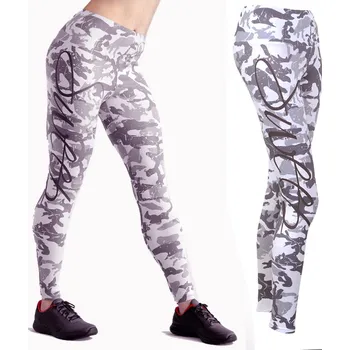 Dámské legíny SWEEP SWPT102 maskáč/šedá XL