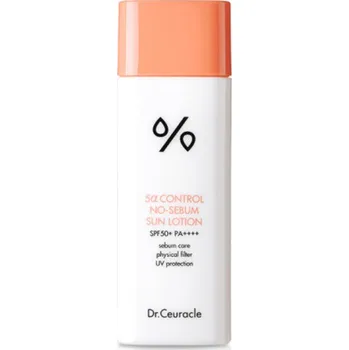 Přípravek na opalování Dr.Ceuracle 5a Control No-Sebum Sun Lotion SPF 50 - Pleťové mléko na opalování pro mastnou a problematickou pleť 50 ml