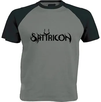 Pánské tričko šedo černé triko Saytricon