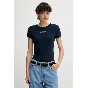 Pánské oblečení Tričko Tommy Jeans DW0DW20913 námořnická modř 59X, vel. M