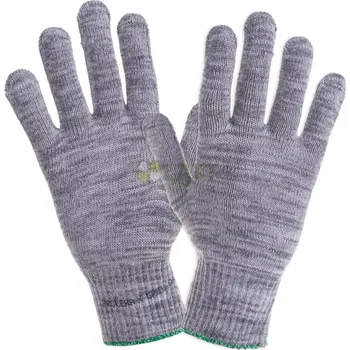Pracovní oblečení Ochranné rukavice Procera bavlna-polyester X-GREY vel.10 / XL