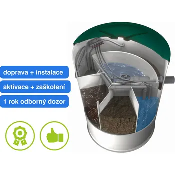 Čistička odpadních vod Aquatec AT8 čistírna odpadních vod s balíčkem služeb na klíč