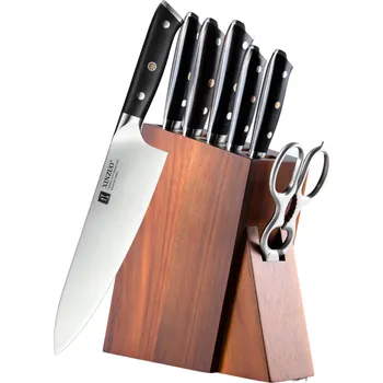 Kuchyňský nůž Sada nožů XinZuo B13S s dřevěným stojánkem