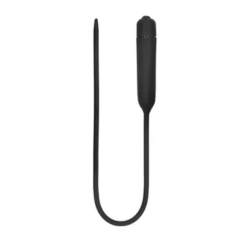 Anální kolík Ouch! Silicone Vibrating Bullet Plug Extra Long Urethral Sounding