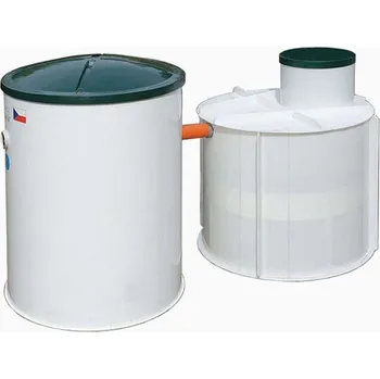 Čistička odpadních vod Aquatec AT6 a PPA jímka 3 m³ - sestava čistírny odpadních vod a jímky