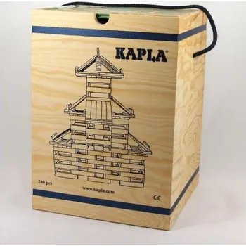 Dřevěná hračka Kapla - Tom van der Bruggen Kapla 280 - dřevěná stavebnice Knížka: Kapla + knížka: zelená