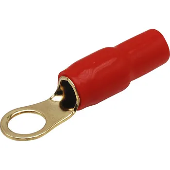 elektrický kabel Oko pro 16 mm² kabel / 8,4 mm otvor / 12 mm šířka - červené