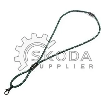 Šňůrka na krk emerald ŠKODA Original OEM 6U0087610549