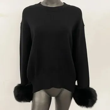 Dámský svetr Dámský svetr BF035 Barva: Černá, Velikost: S