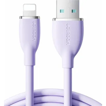 JOYROOM S-A29 silikonový nabíjecí a datový kabel - USB-A na Lightning - 1,2 m - fialový