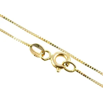 Řetízek ŠPERKY-NM, Zlatý dámský řetízek kostičky 466 Délka řetízku: 45 cm