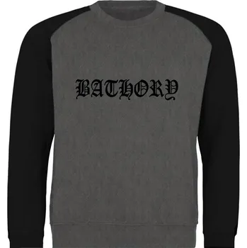 Pánská mikina černošedivá mikina bez kapuce Bathory