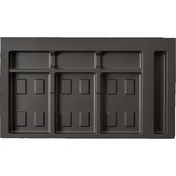 Odpadkový koš In-Design Vložka pro koše UNION, šířka skříňky 900 mm antracit