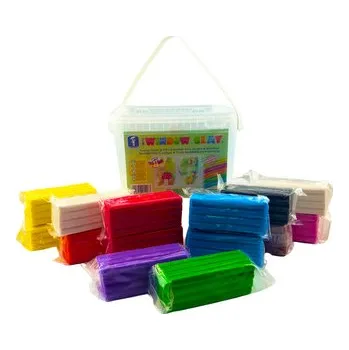 Modelovací hmota FEUCHTMANN WinC Kreativní hmota na sklo Edu Bucket, 14 ks po 150 g