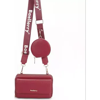 Peněženka Baellerry Dámská peněženka s popruhem a kapsičkou Maroon