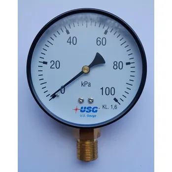 Manometr standardní pr. 100mm, spodní M20x1,5, 0-100 kPa