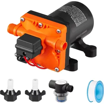 Čerpadlo Tlakové membránové čerpadlo 11,3l/min, tlak 55PSI (3,8bar), napájení 12V, orange