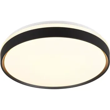 Trio Leuchten R64851132 SPACY - LED moderní černé svítidlo stmívatelné ovladačem 33W, 3800lm, 2700 - 6500K, Ø 47,5cm (Stropní LED svítidlo se změnou barvy svícení dálkovým ovladačem)