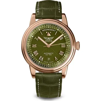 Hodinky Aviator Douglas Day-Date 41 Automatic V.3.35.2.279.4 + 5 let záruka a dárek ZDARMA