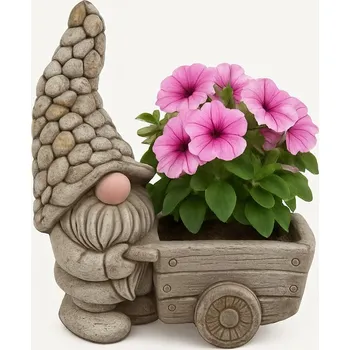 Zahrada Dekorační květináč trpaslík X5696 - 15 × 27,5 × 33 cm