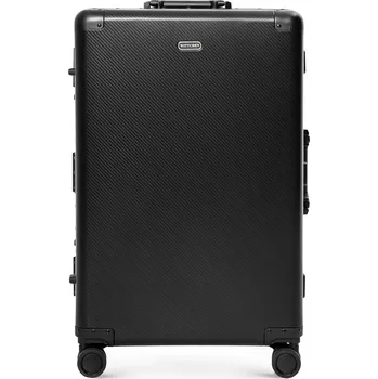 Střední černý hliníkový kufr na kolečkách | WITTCHEN | 56-3H-102-10M