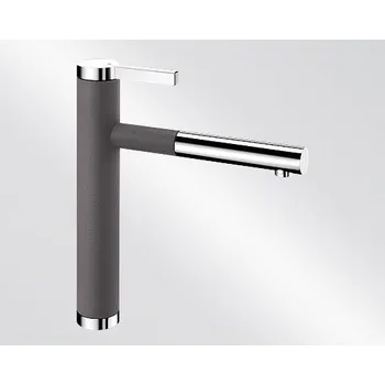 Vodovodní baterie Kuchyňská vodovodní baterie Blanco LINEE S silgranit šedá skála/chrom lesk 518804