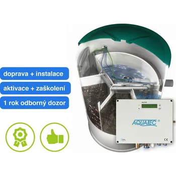 Čistička odpadních vod Aquatec AT8 PLUS-GSM prémiová čistírna odpadních vod s balíčkem služeb na klíč