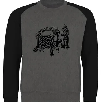 Pánská mikina černošedivá mikina bez kapuce Death