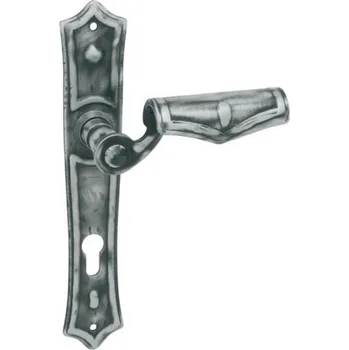 In-Design Dveřní klika Agave rozteč 90 mm šedá Provedení kliky: Madlo/klika - levá