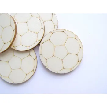 Vánoční dekorace Dřevěný výřez fotbalový míč