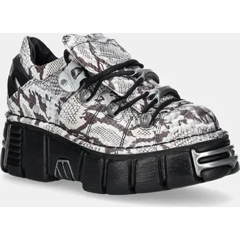 Pánské tenisky Kožené tenisky New Rock M.120N.C59 šedá 09X, EUR 37