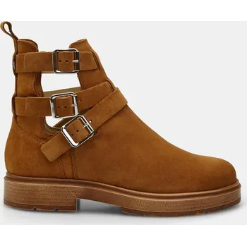 Dámská zimní obuv Baťa semišové dámské chelsea pískové, vel. 38