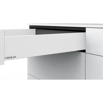 Nábytkové kování Cemux Zásuvka H BOX výška 84 mm - barva bílá Jmenovitá délka [mm]: 400