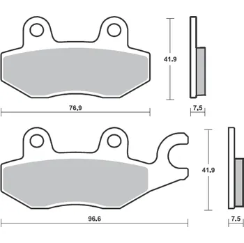 Brzdová destička Brzdové destičky BREMBO 07KA31SA