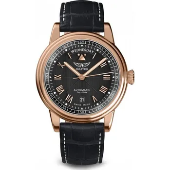 Hodinky Aviator Douglas Day-Date 41 Automatic V.3.35.2.275.4 + 5 let záruka a dárek ZDARMA