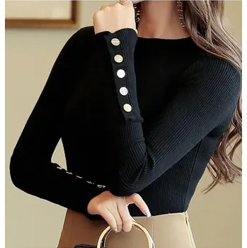 Dámský svetr Dámský svetr BF026 Barva: Černá, Velikost: ONE SIZE