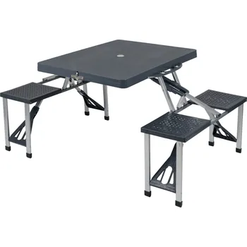 kempingová skříňka Stůl s lavicemi Bo-Camp Picnic table Basic Barva: šedá