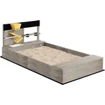 Aosom Dětské dřevěné pískoviště s kuchyňkou Outsunny ( 154cm x 80cm x 60cm )