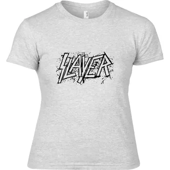 Dámské tričko šedivé dámské triko Slayer