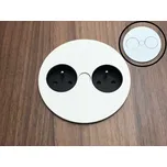 Elektro zásuvka Bachmann Twist 2x 230V matná bílá 931.252