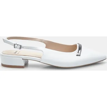 Dámské baleríny Baťa kožené slingback baleríny bílé, vel. 39