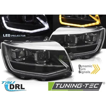 Přední světlomet LED SVĚTLOMETY TUBE LIGHT BLACK DRL SEQ pro VW T6 15-19