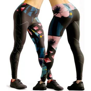 Dámské legíny SWEEP SKPT109 černá/multicolor S